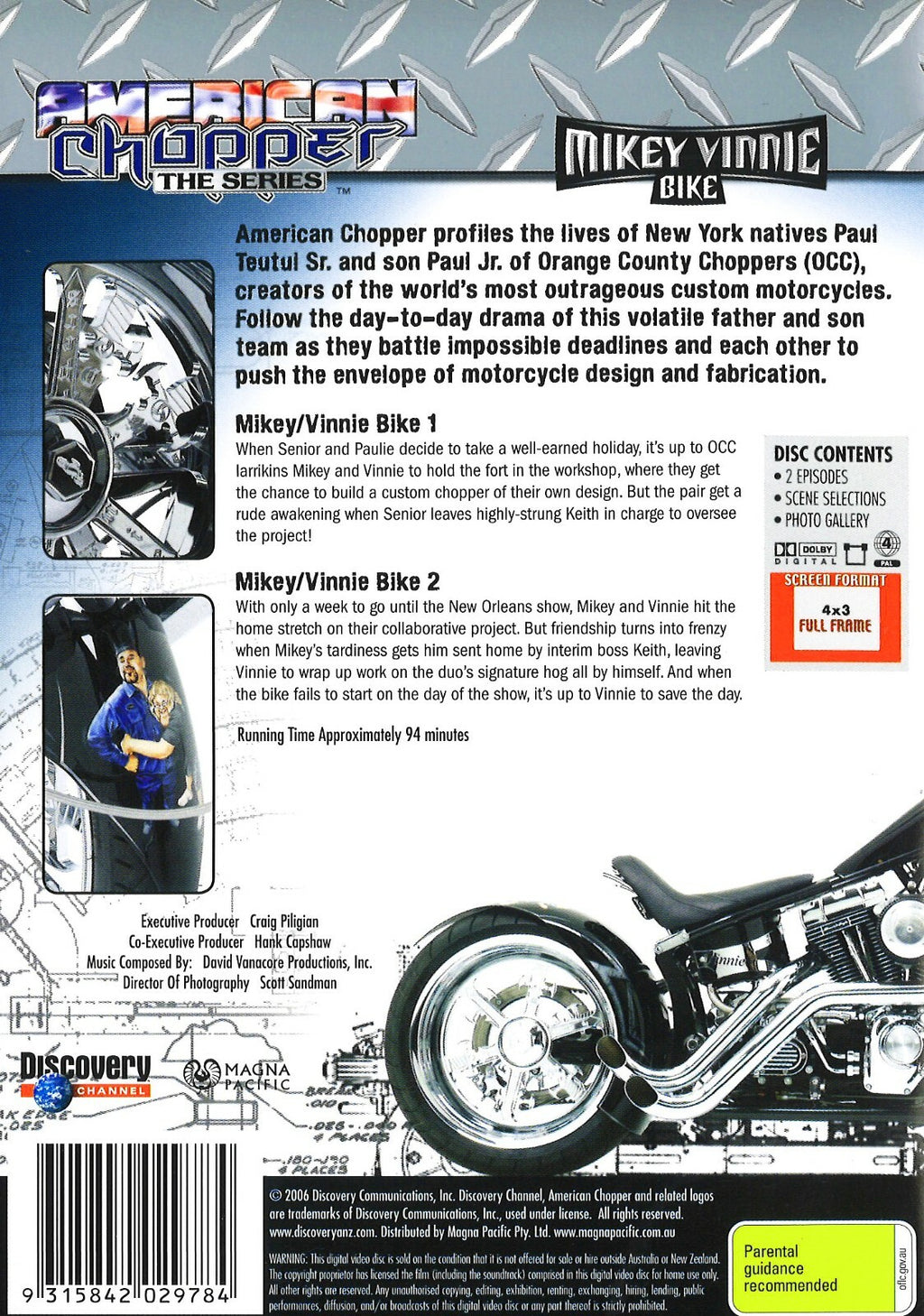 AMERICAN CHOPPER MIKEY VINNIE BIKE DVD