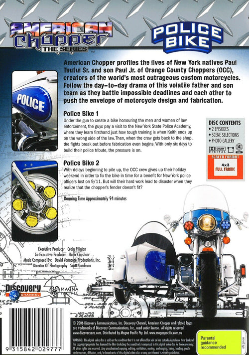 AMERICAN CHOPPER POLICE BIKE : DVD