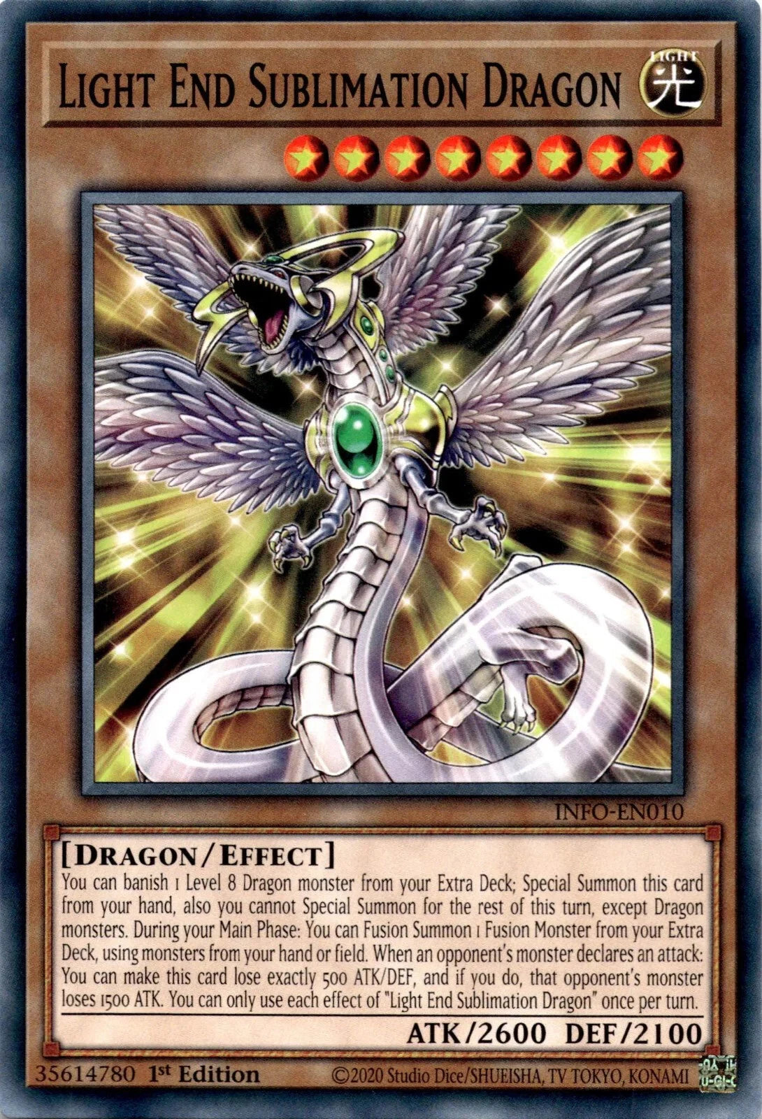 Yugioh Light End Sublimation Dragon