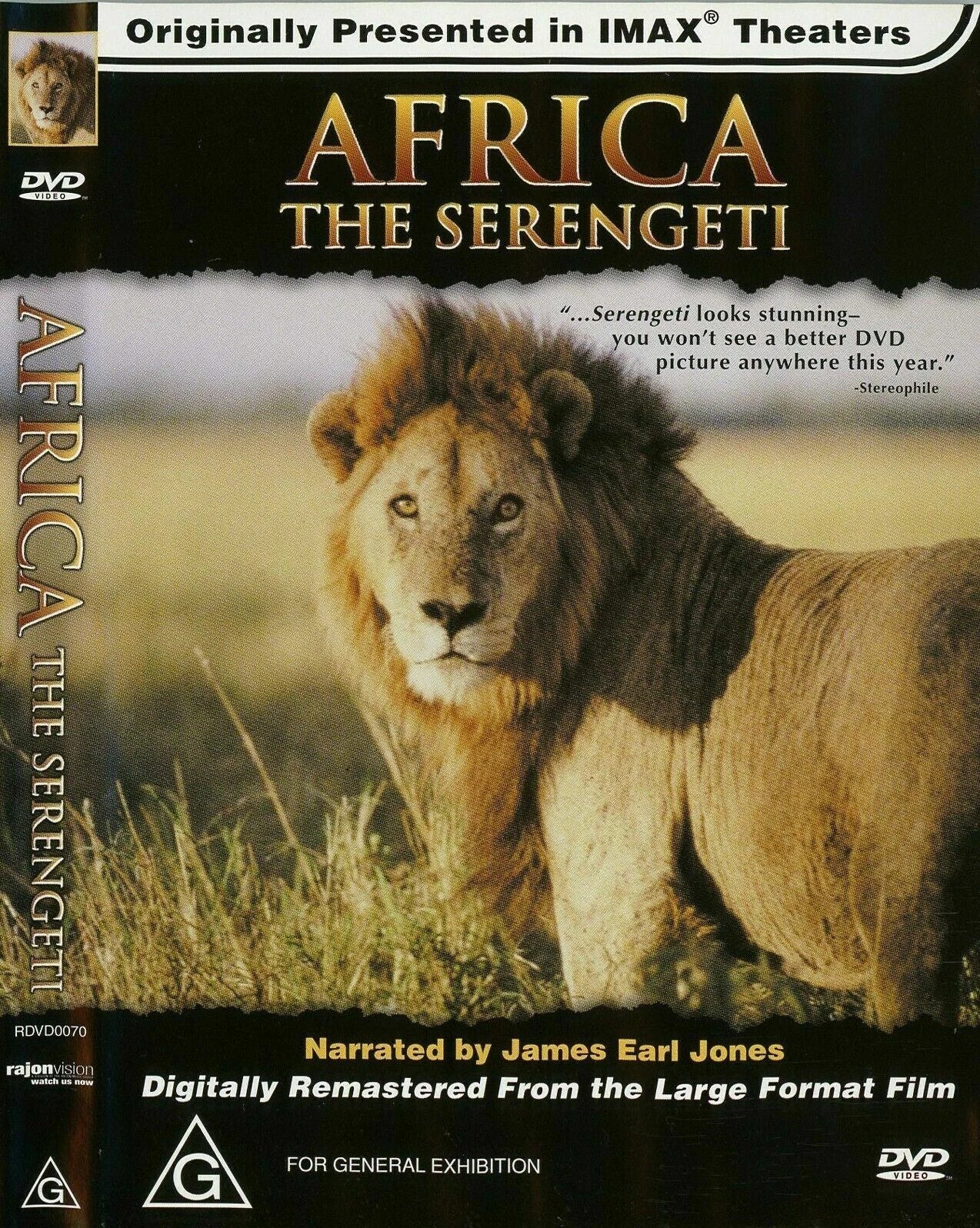 Africa The Serengeti (Originally Presented in IMAX Theaters) :dvd : documerty ;used