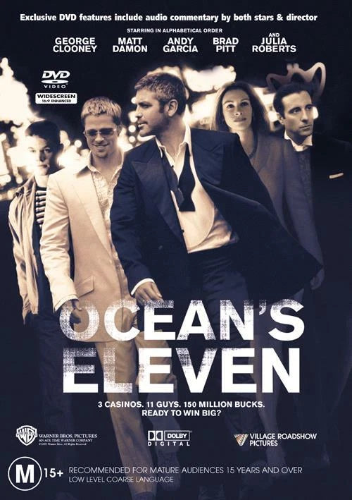Ocean's Eleven (DVD, 2001) : dvd